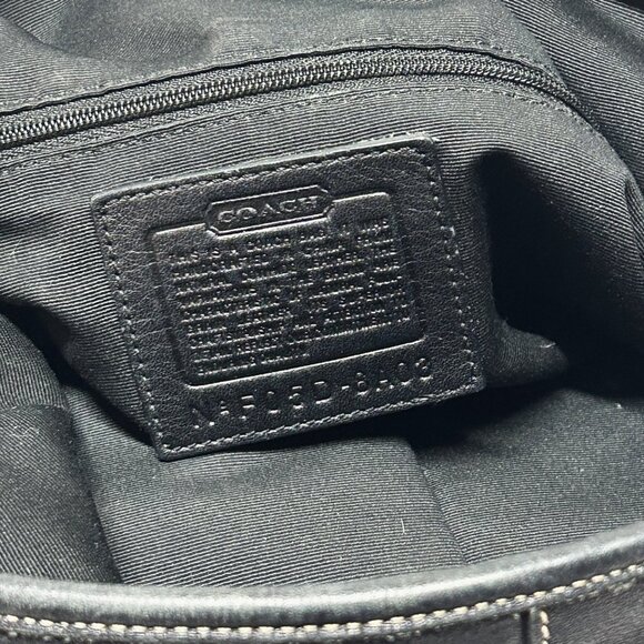 Coach black leather Hobo shoulder bag - Picture 8 of 8